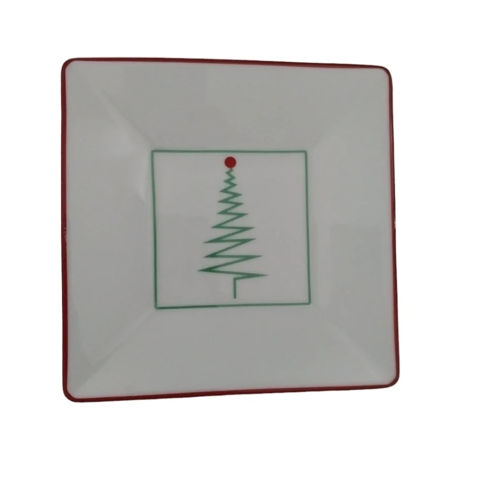 Crate & Barrel christmas plates appetizer plates